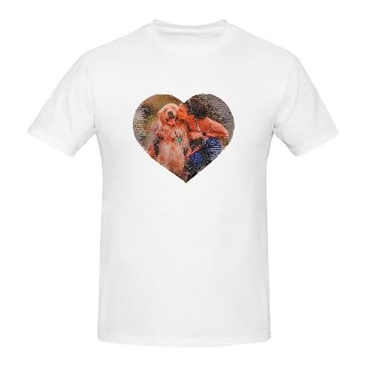 Pekdi maglietta personalizzata con foto, camicia di paillettes, camicia di paillettes con cuore reversibile, maglietta di coppia, magliette per le donne regalo