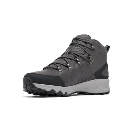 Columbia peakfreak ii mid outdry leather - scarponi da trekking ed escursionismo di media altezza, ti grey steel, dark grey, 