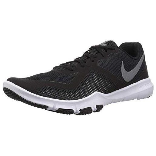 Nike flex control ii, scarpe running uomo, multicolore (black/mtlc cool grey/cool grey/white 000), 45.5 eu