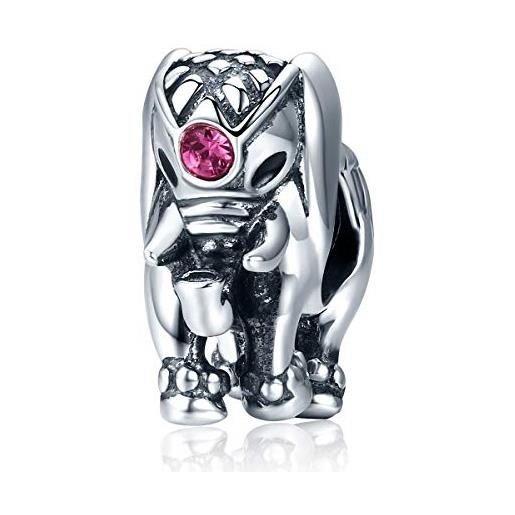 Inbeaut nuovo arrivo genuine 100% argento sterling 925 thailand lucky elephant charm per bracciali donna fine jewelry