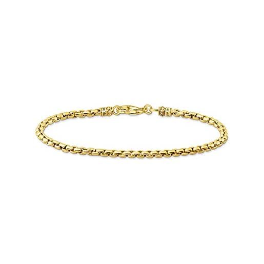 Bracciale Thomas Sabo Love Bridge Festival In Argento 925 Con Placcato Oro 18kt E Cordone Blu