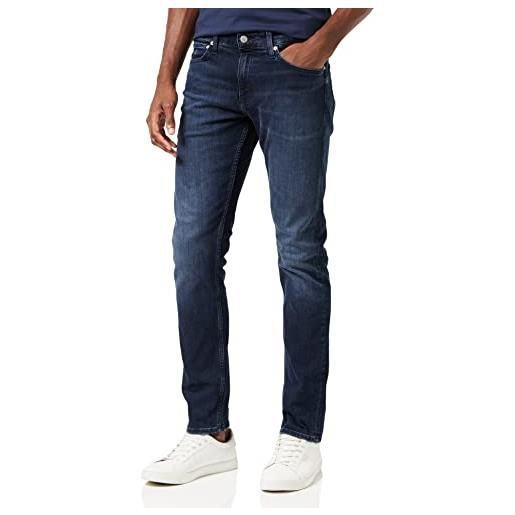 Calvin Klein jeans sottile jeans, denim dark, 28w / 30l uomo