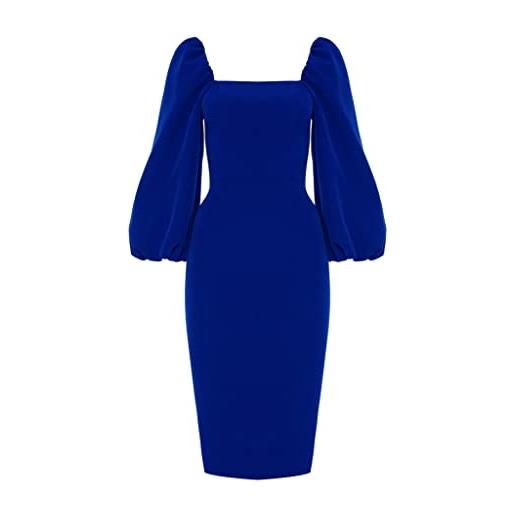 Swing Fashion giselle | blu donna, tubino, sera, festa, cocktail, sexy, abito aderente, colore, taglia 38 (m), m