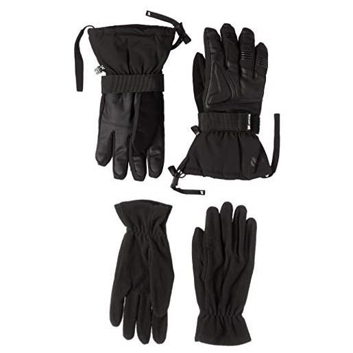 MILLET - long 3 in 1 dryedge glove - guanti con sottoguanti rimovibili - alpinismo, hiking, trekking - nero