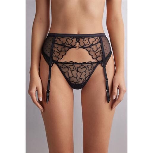 Intimissimi reggicalze queen of hearts nero