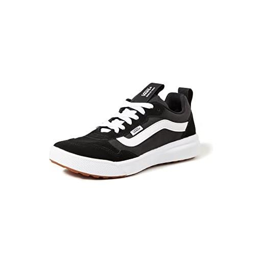 Vans range exp, sneaker, donna, (suede/canvas) black/white, 42.5 eu