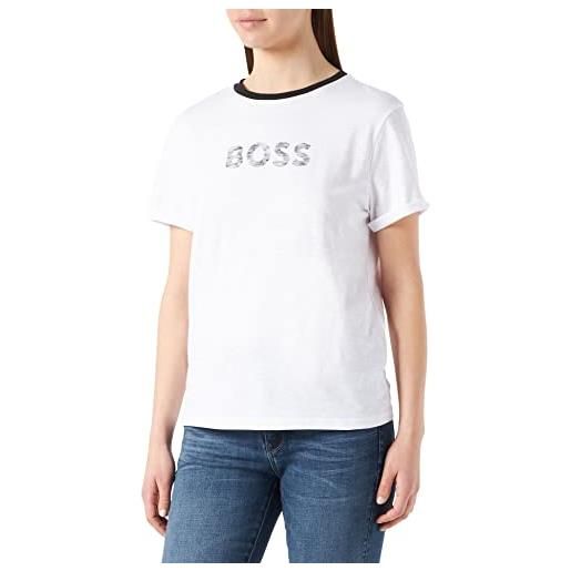 BOSS c_ emoi1 t-shirt, bianco 100, m donna