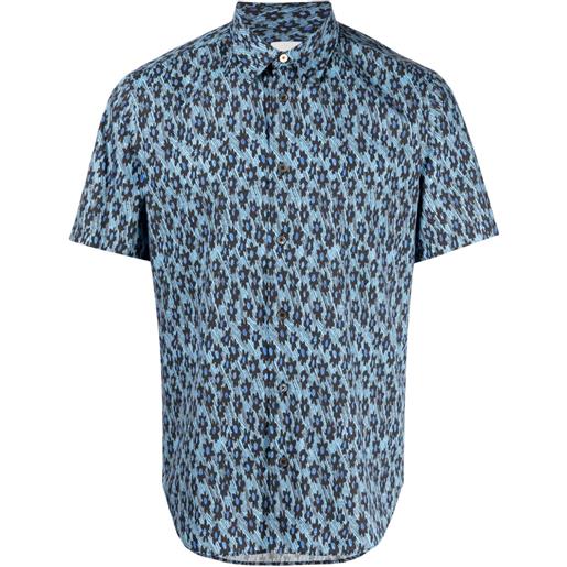 Paul Smith camicia con stampa - blu