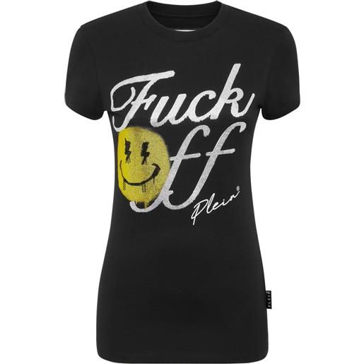 Philipp Plein t-shirt con decorazione smile sexy pure - nero