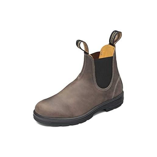 Blundstone classic comfort 585, stivali chelsea uomo, marrone rustic brown, 36 eu