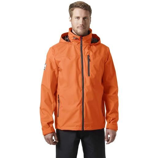 Helly Hansen crew hooded 2.0 jacket arancione s uomo