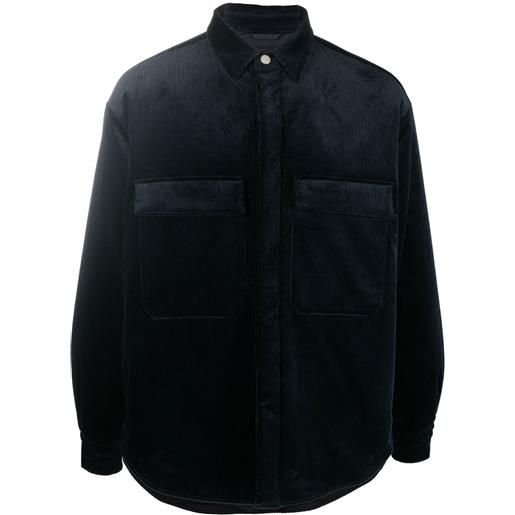Giorgio Armani giacca-camicia a maniche lunghe - blu