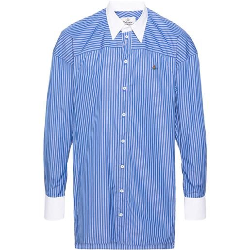 Vivienne Westwood camicia a righe - blu