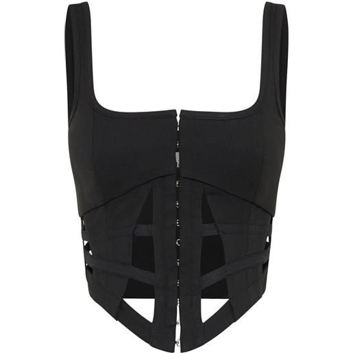 Dion Lee corsetto cage - nero