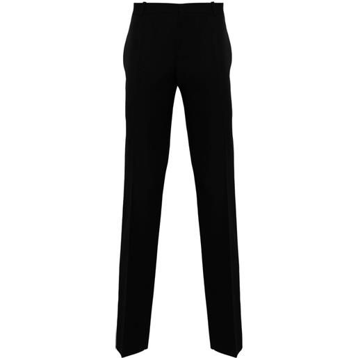 Alexander McQueen pantaloni sartoriali a vita media - nero