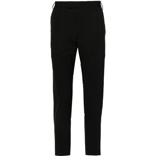 PT Torino pantaloni affusolati con pieghe - nero