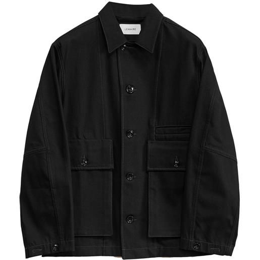 LEMAIRE giacca-camicia squadrata - nero
