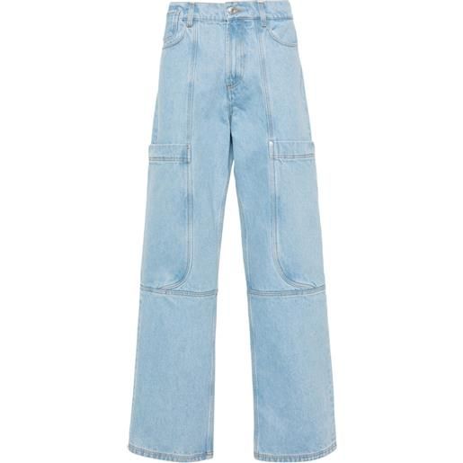 Gcds jeans dritti ultrapocket - blu