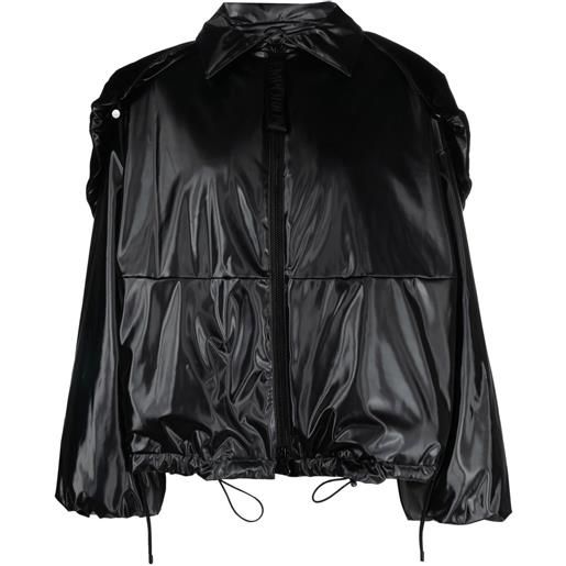 Emporio Armani giacca in finta pelle - nero
