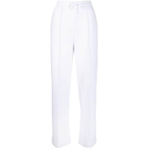 Emporio Armani pantaloni con applicazione logo - bianco