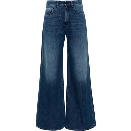 3x1 jeans kat a gamba ampia - blu