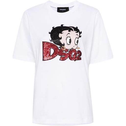 Dsquared2 t-shirt dsquared2 x betty boop - bianco