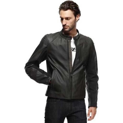 Dainese istrice leather jacket nero 46 uomo