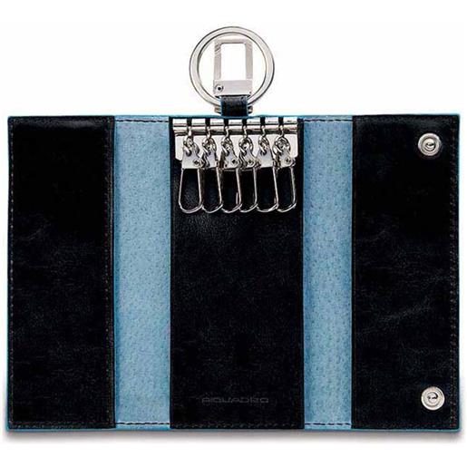 PIQUADRO blue square portachiavi per porta blindata con moschettone - nero