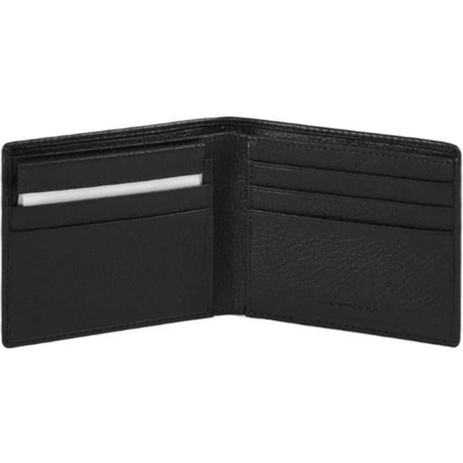 PIQUADRO portafoglio uomo con portadocumenti nero