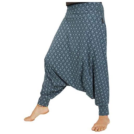 GURU SHOP guru-shop, pantaloni afghani, pantaloni harem organici, pantaloni harem, pantaloni yoga, pantaloni aladdin, nero, cotone, dimensione indumenti: m (38), harem pantaloni aladdin pantaloni aladdin