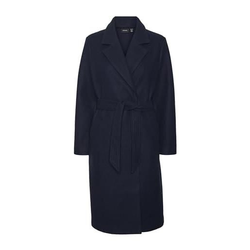 Vero moda vmfortuneaya ss23 long coat noos giacca, black/detail: solid, xs da donna