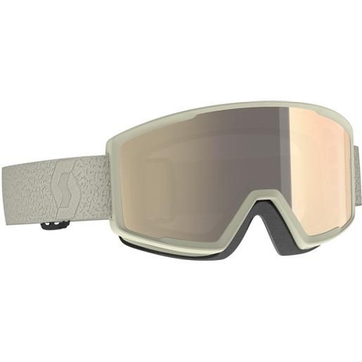Scott factor pro ls ski goggles trasparente light sensitive bronze chrome/cat 2