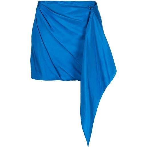 GAUGE81 minigonna drappeggiata - blu