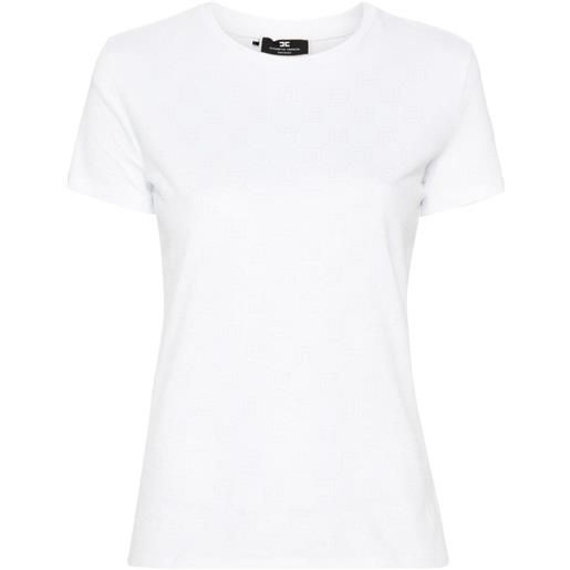 Elisabetta Franchi t-shirt con strass - bianco