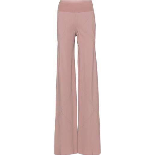 Rick Owens pantaloni dritti con inserti - rosa