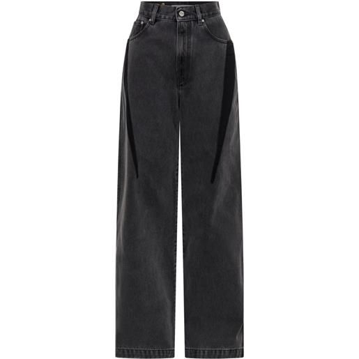 Dion Lee jeans a gamba ampia - nero