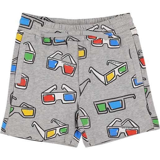 STELLA MCCARTNEY KIDS shorts in felpa si cotone stampata