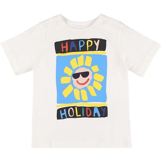 STELLA MCCARTNEY KIDS t-shirt in jersey di cotone organico stampato