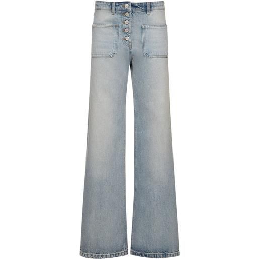 COURREGES jeans baggy multiflex in denim di cotone