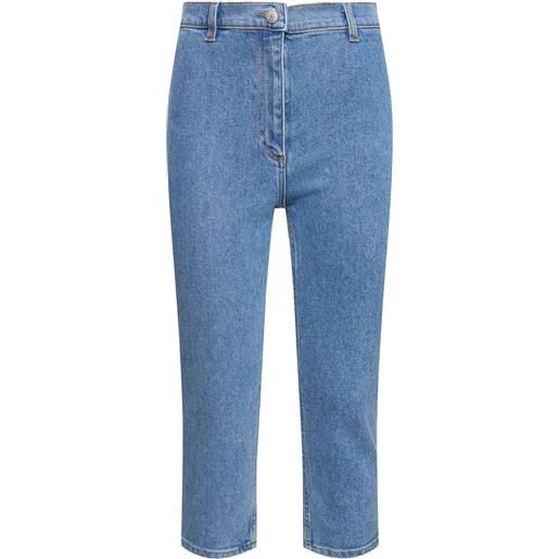 MAGDA BUTRYM jeans cropped dritti in denim