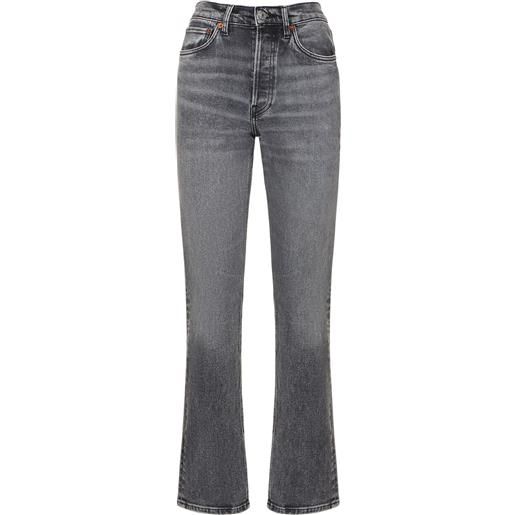 RE/DONE jeans skinny boot 70s in denim di cotone