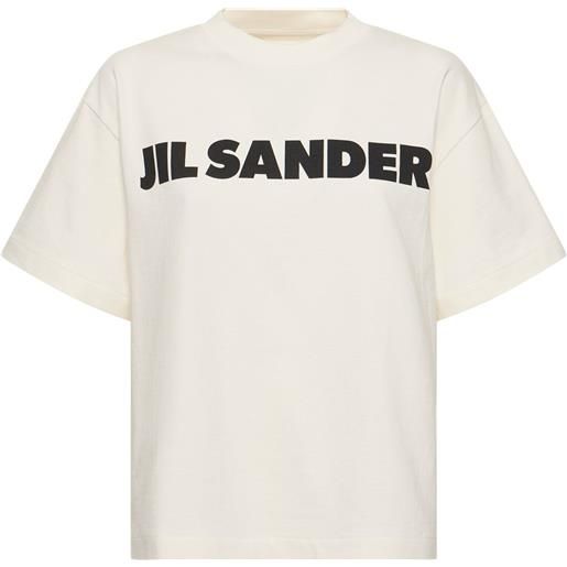 JIL SANDER t-shirt in jersey di cotone con logo