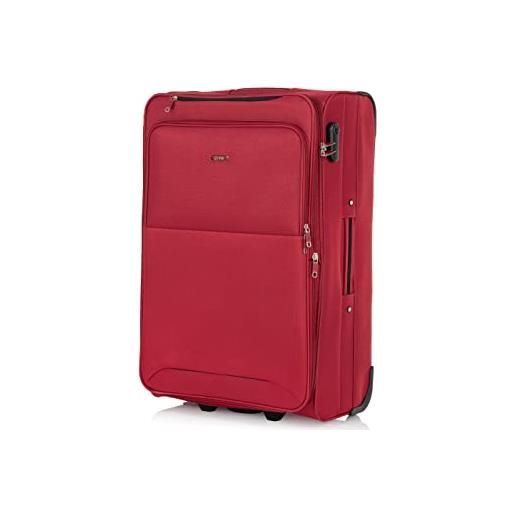 OCHNIK valigia piccola | valigia morbida | materiale: nylon | colore: rosso | taglia: s | dimensioni: 54×36,50×22 cm | capacità: 44l | alta qualità