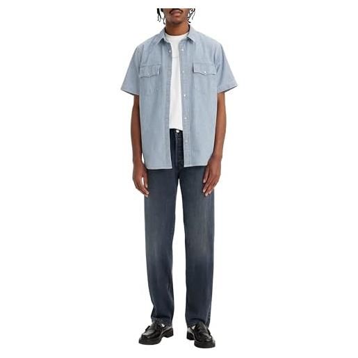 Levi's 501 original fit, jeans uomo, indigo farm rigid stf, 29w / 32l