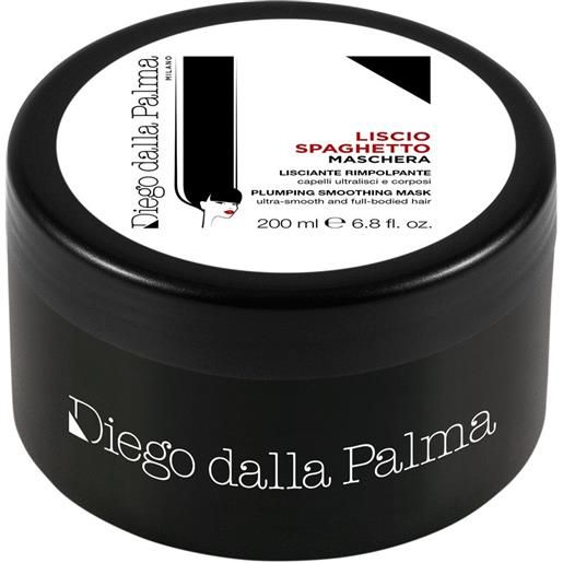 Diego Dalla Palma lisciospaghetto maschera lisciante rimpolpante 200ml maschera lisciante capelli, maschera riparatrice capelli