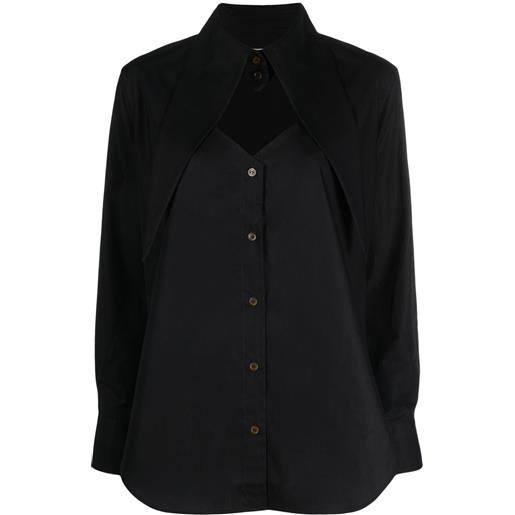 Vivienne Westwood camicia con cut-out - nero