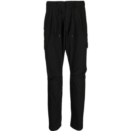 Herno pantaloni affusolati con coulisse - nero