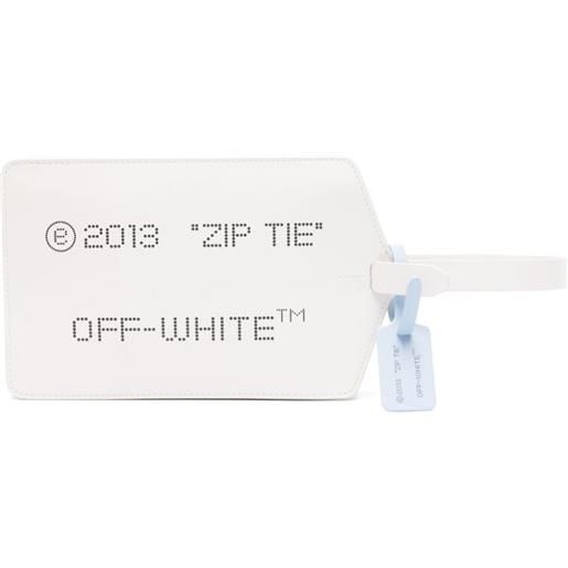Off-White clutch media - bianco