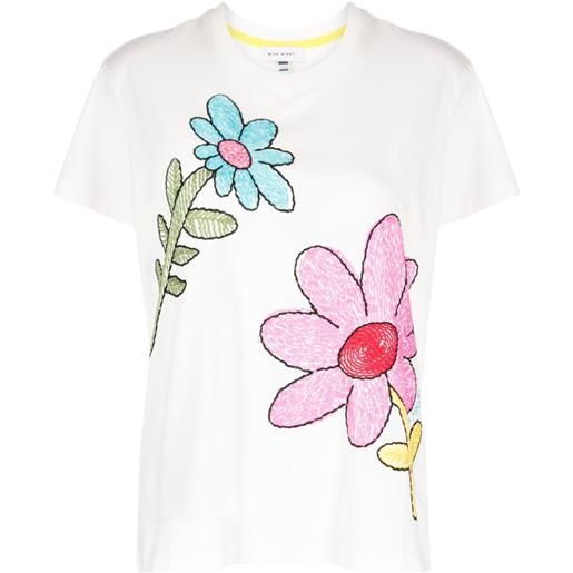 Mira Mikati t-shirt con ricamo - bianco