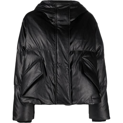 MM6 Maison Margiela giacca con cappuccio - nero